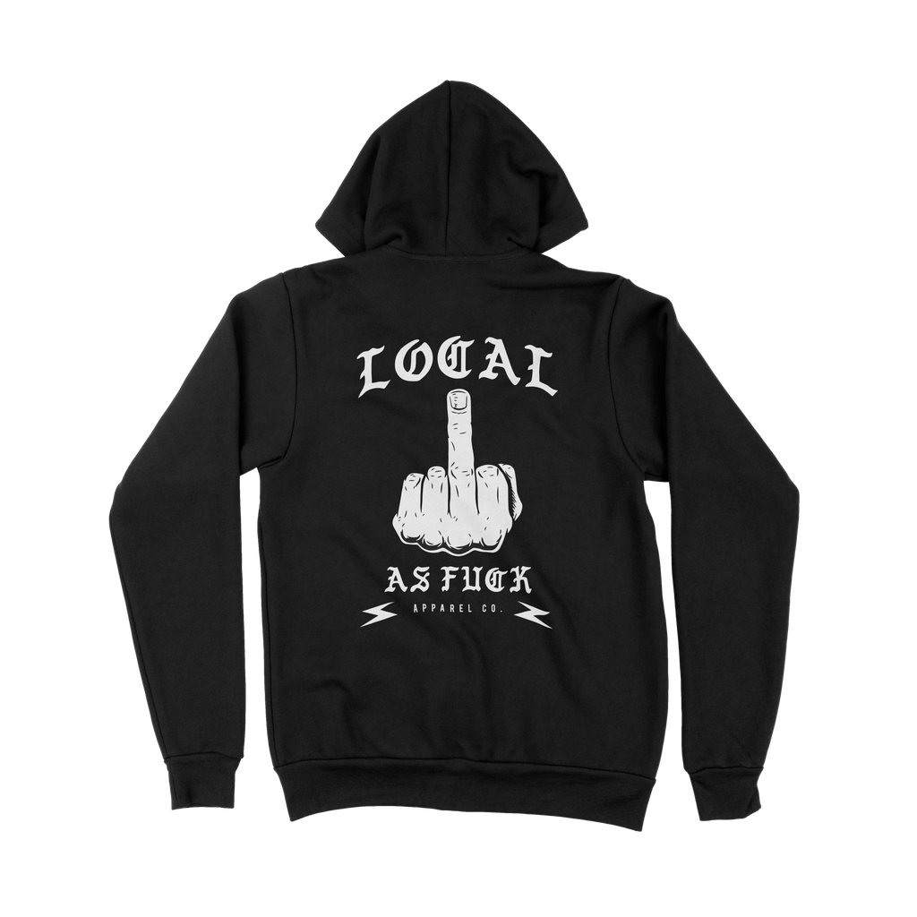 Local AF Middle Finger Pullover Hoodie