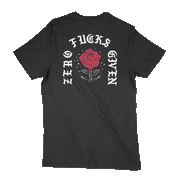 Zero F*cks Given Ladies V-Neck Tee - Black