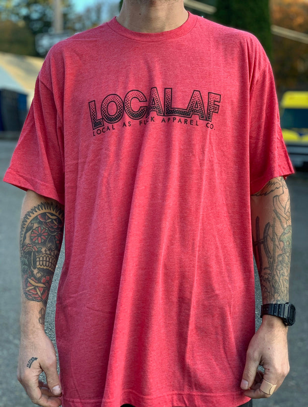 Local AF Half Toned Tee - Red