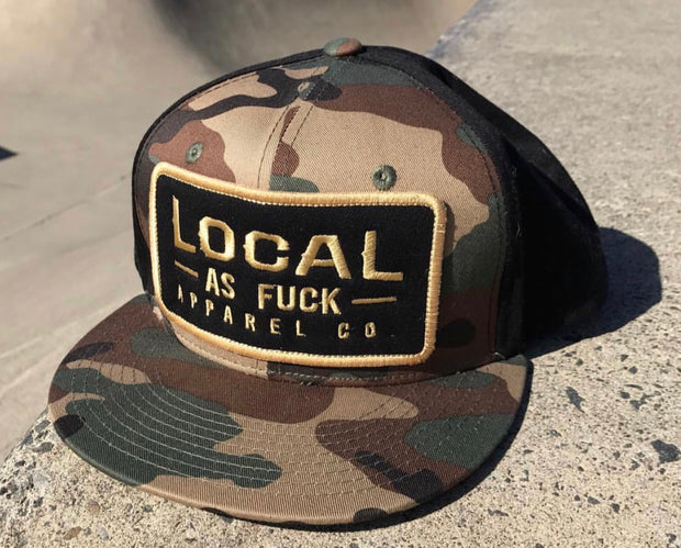Stacked Patch Camo Snap Back